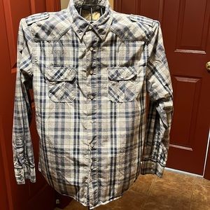 Guess western style mens dress shirt